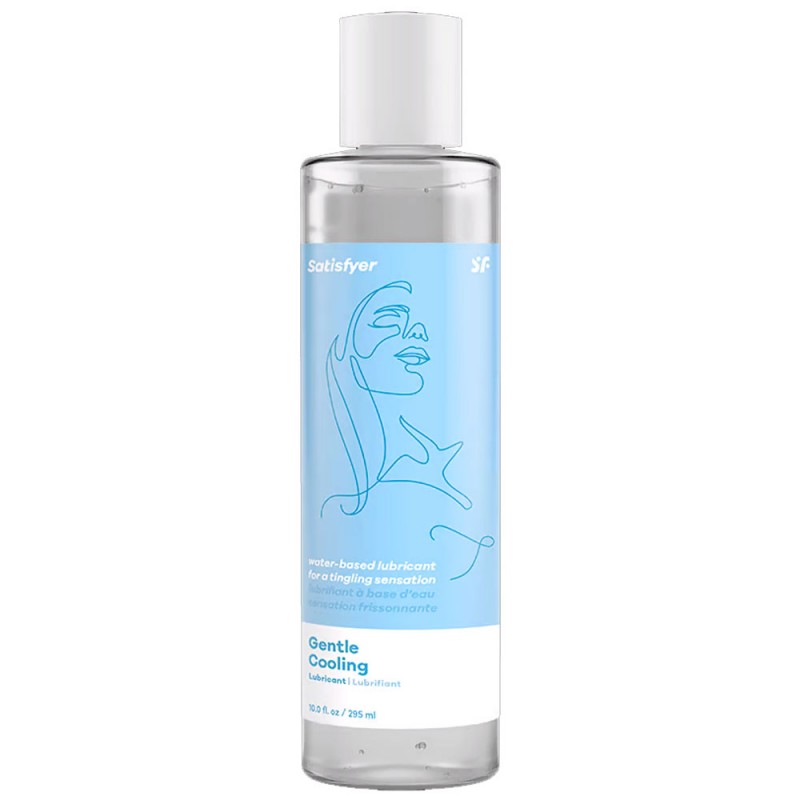 Satisfyer Womens Gentle Cooling Water-Based Lubricant - 295ml Bottle